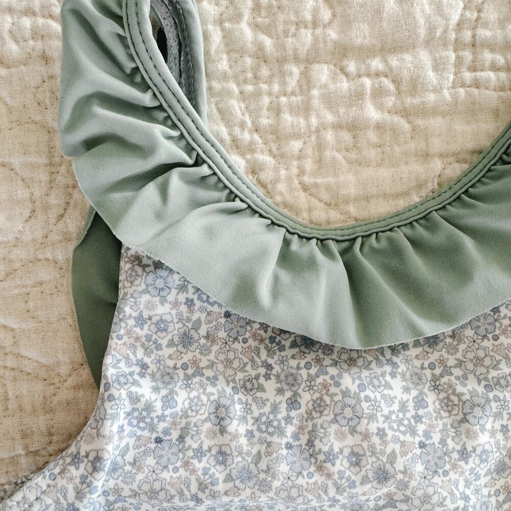 Minnow "Elysian Day" ruffle collar one piece